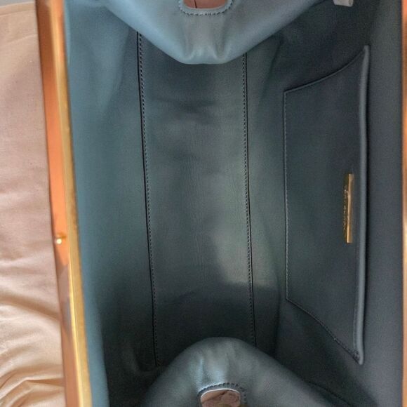 Tory Burch Cleo Leather Bag In Moose - Picture 10 of 14